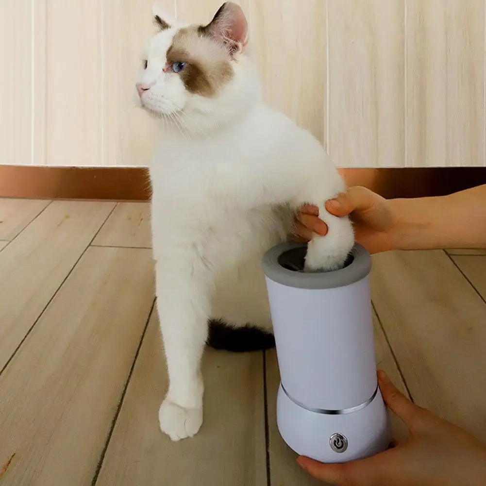 Portable Electric Dog Paw Washer – Automatic Pet Paw Cleaner & Massager, USB Rechargeable for Small & Medium Dogs and Cats