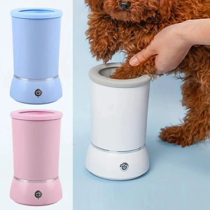 Portable Electric Dog Paw Washer – Automatic Pet Paw Cleaner & Massager, USB Rechargeable for Small & Medium Dogs and Cats